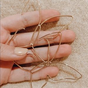 Gold Butterfly Earrings